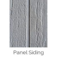 Panel Siding: Large panels made from materials like fiber cement, plywood, or engineered wood create a sleek and modern aesthetic. It’s great for achieving a contemporary or minimalist style, with fast installation due to fewer seams. Its versatility allows it to be used on homes or commercial buildings.